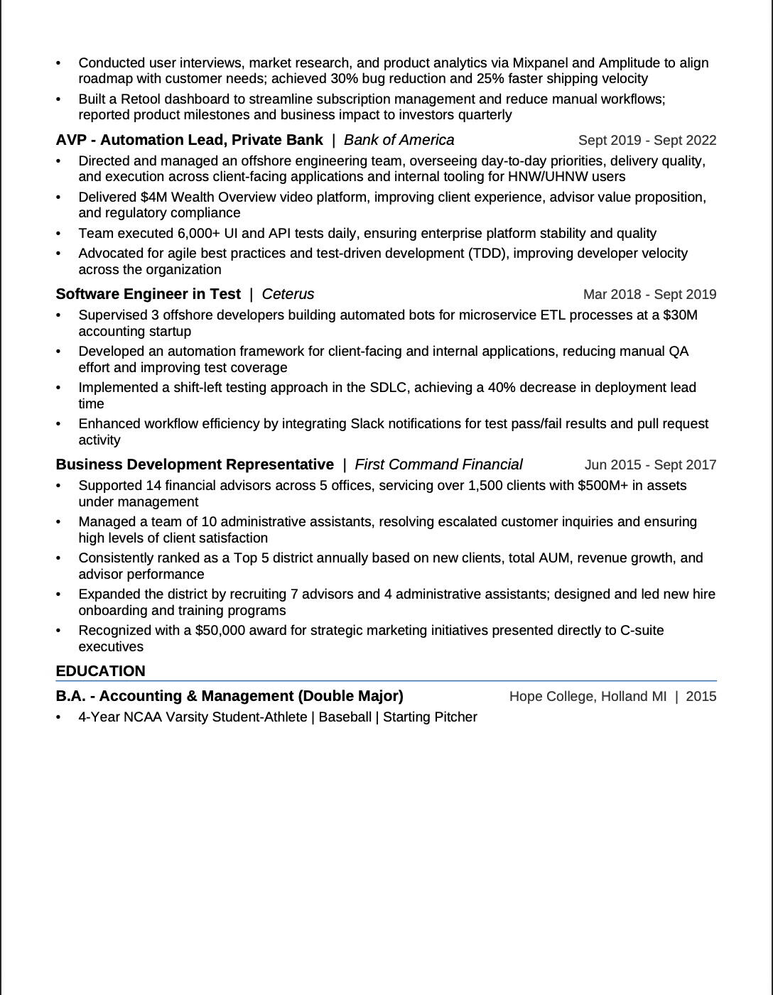 Currey Thomas Resume